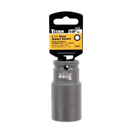 Titan Socket Imp SAE 1-1/8" 1/2" Dr. 6 pt. TL42336